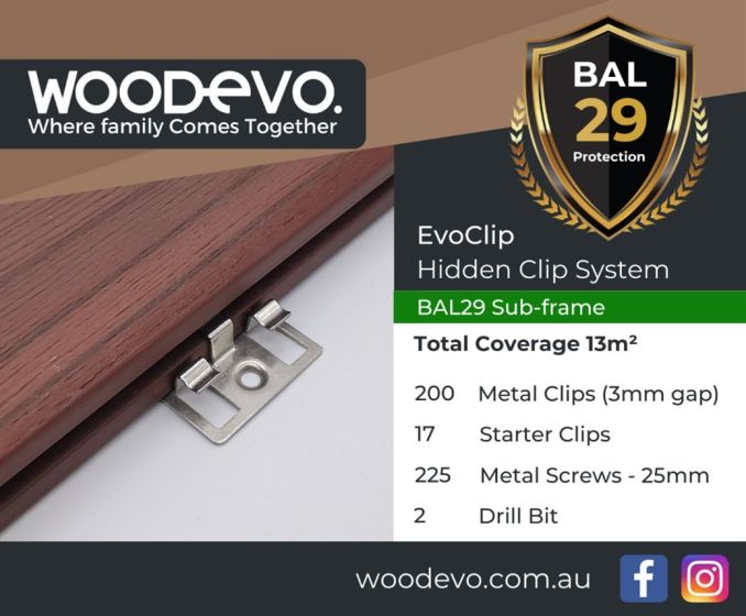 Woodevo Home+ BAL29 3mm Clip Box – Timber Subframe