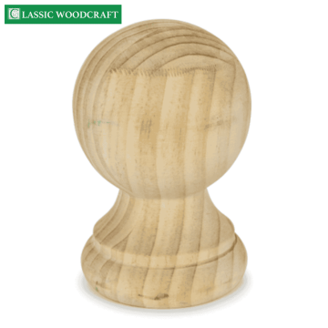 Round Fence Post Capitals 90mm