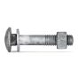 Galvanised Cup Head Bolt M12x65